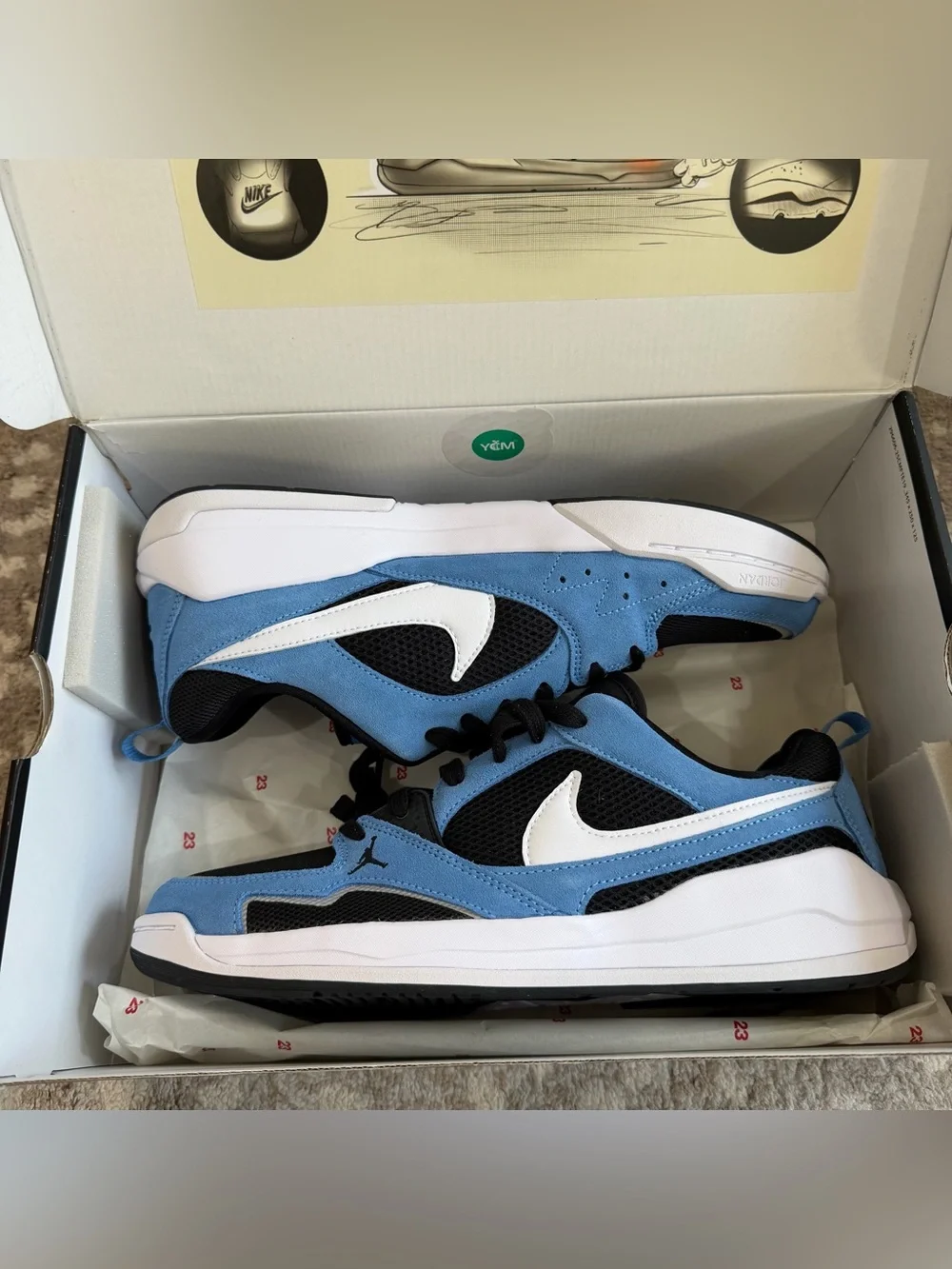NEW Jordan CMFT Era Sneakers University Blue & Black | Men’s 11